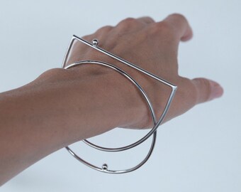 DOPPIO BRACCIALE geometrico minimale asimmetrico