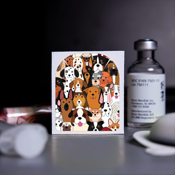 Omnipod Insulin Pump Decorative Sticker - Dogs