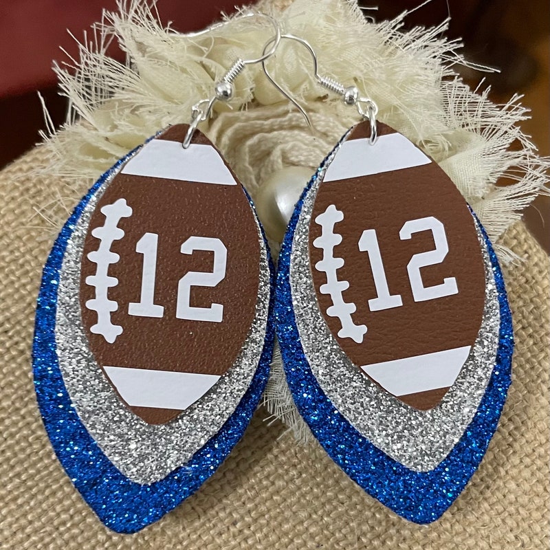 Football Earrings - Etsy