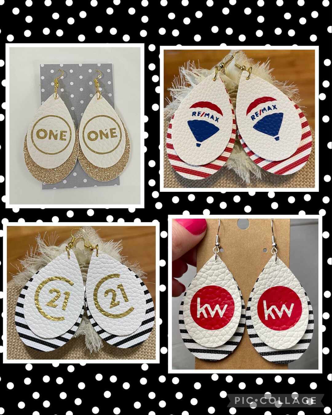 Realtor Earrings, Remax Earrings, Century 21 Earrings, Realtor Jewelry