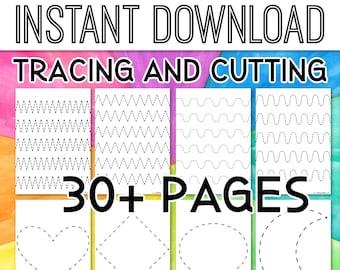 Pre K Worksheets Etsy