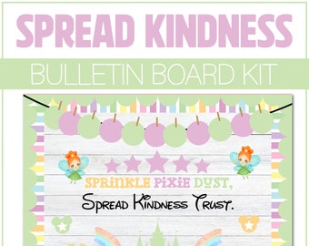 Magical Sprinkle Pixie Dust Kindness Bulletin Board Kit Door Classroom Decor Bulletin Princess Castle Decoration School