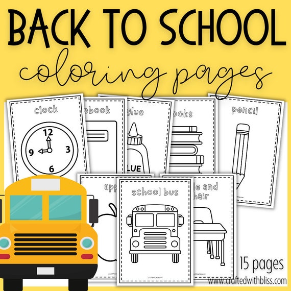 Back To School Coloring PagesBack To School Coloring