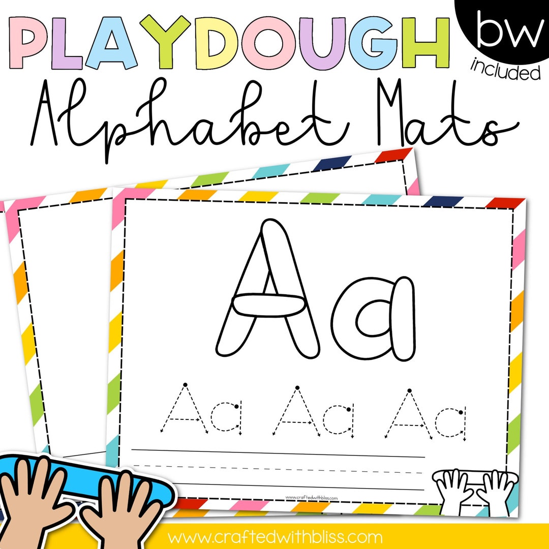Alphabet Play Doh Cards Mats: Literacy and Fine Motor Activity - Etsy