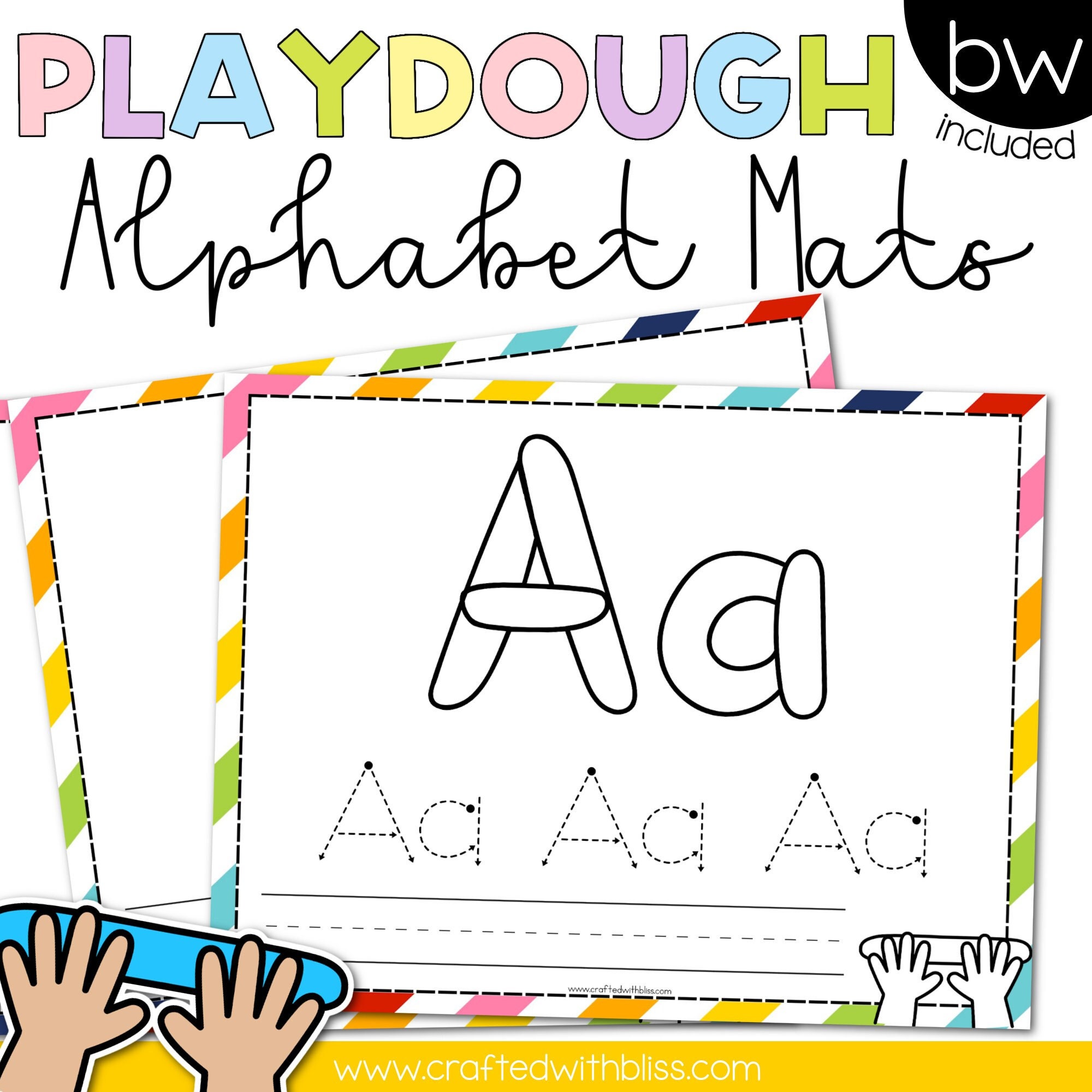 Alphabet Play Dough Mats – Fun Learning for Kids® Shop