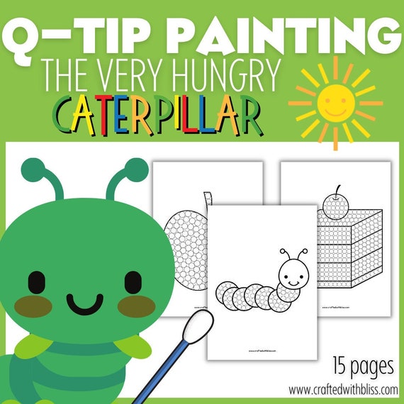 The Very Hungry Caterpillar Q-TIP Painting for Kids the Very