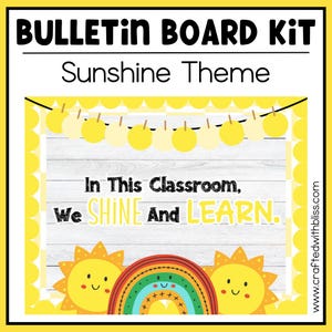 Shine & Learn Sunshine Theme Bulletin Board Kit