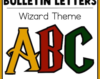 Wizard Letters | Classroom Decor | Bulletin Board Decor | Wizard Theme | 300+ Pages
