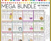Toddler Curriculum MEGA Bundle Tot School Homeschool Daycare 2-3 yo 48 Themes