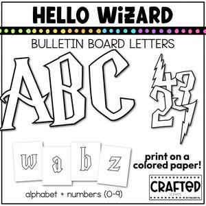 Hallo Zauberer Bulletin Board Buchstaben Halloween Tür Klassenzimmer Dekor