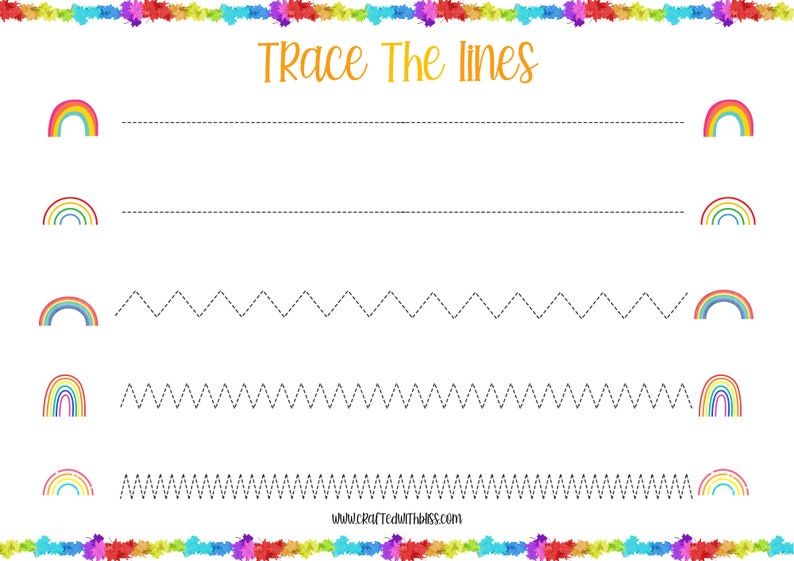 Rainbow Printables Rainbow Printables for Preschoolers - Etsy