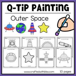 Q-Tip Painting Outer Space Craft
