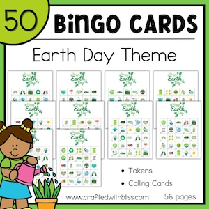 50 Earth Day Bingo Cards