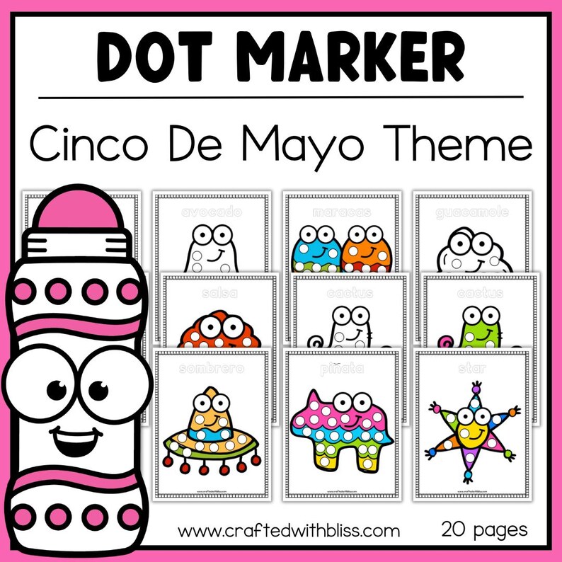 Cinco De Mayo Dot Marker Printable - Etsy