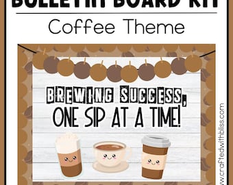 Coffee Theme Brewing Bulletin Board Kit