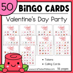50 Valentine’s Day Bingo Cards