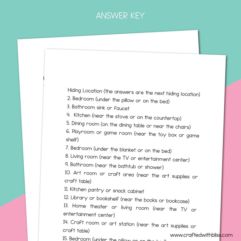 The Ultimate Birthday Scavenger Hunt Riddle Clues for Kids Etsy