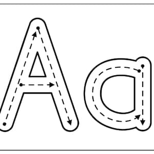 Alphabet Tracing Mats Alphabet Activities A to Z Learning - Etsy