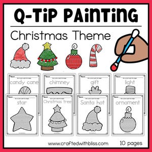 Q-Tip Painting Christmas Craft