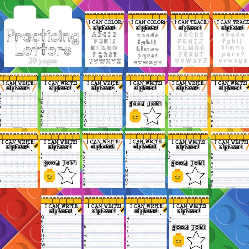 Pre k name writing templates image