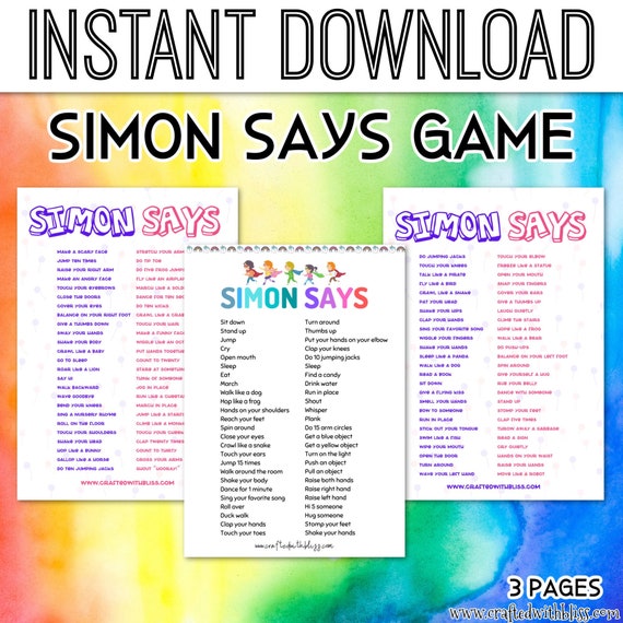 Simon Says Game for Kids Movement Game for Kids Indoor -  Sweden