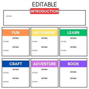 Camp Program Development Template Editable Summer Camp Plan Canva Template - Etsy