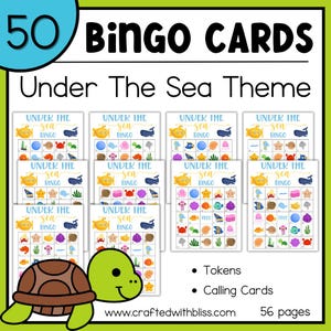 50 Under The Sea-bingokaarten