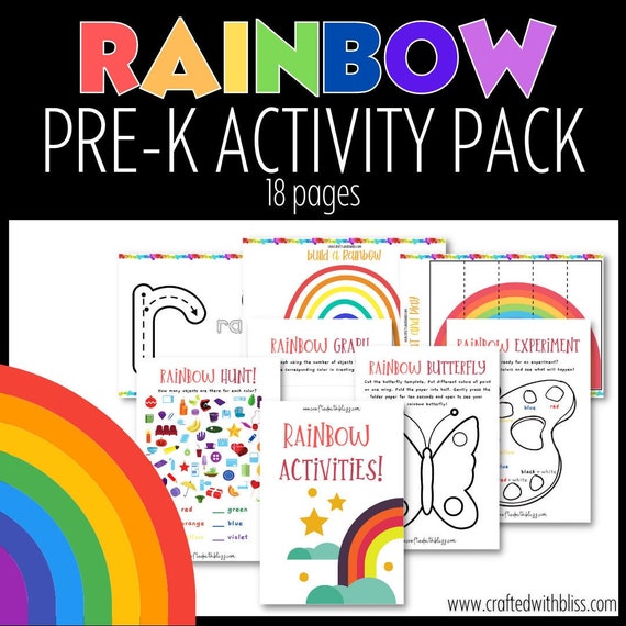 Rainbow Printables Rainbow Printables for Preschoolers