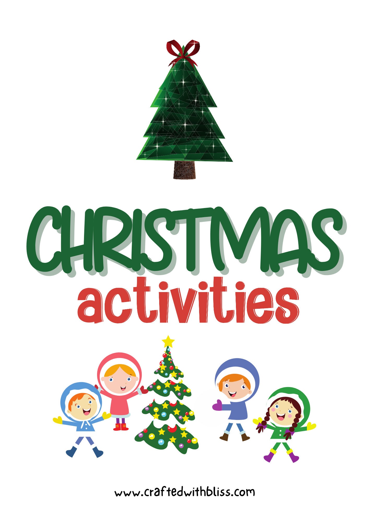 Printable Christmas Games and Fun Activities Pack for Kids Game Bundle ...