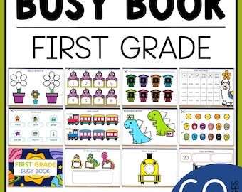 First Grade Busy Book Printable - Etsy