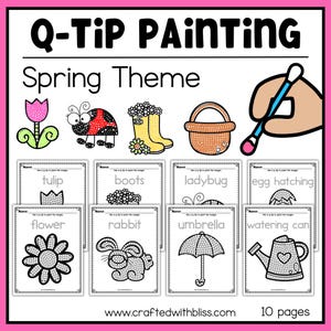 Q-Tip Painting Spring Craft