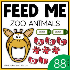 Nutri gli animali dello zoo Tema dello zoo Nutri gli animali Centro di alfabetizzazione Centro di matematica Compleanno allo zoo Schede di attività di lancio allo zoo
