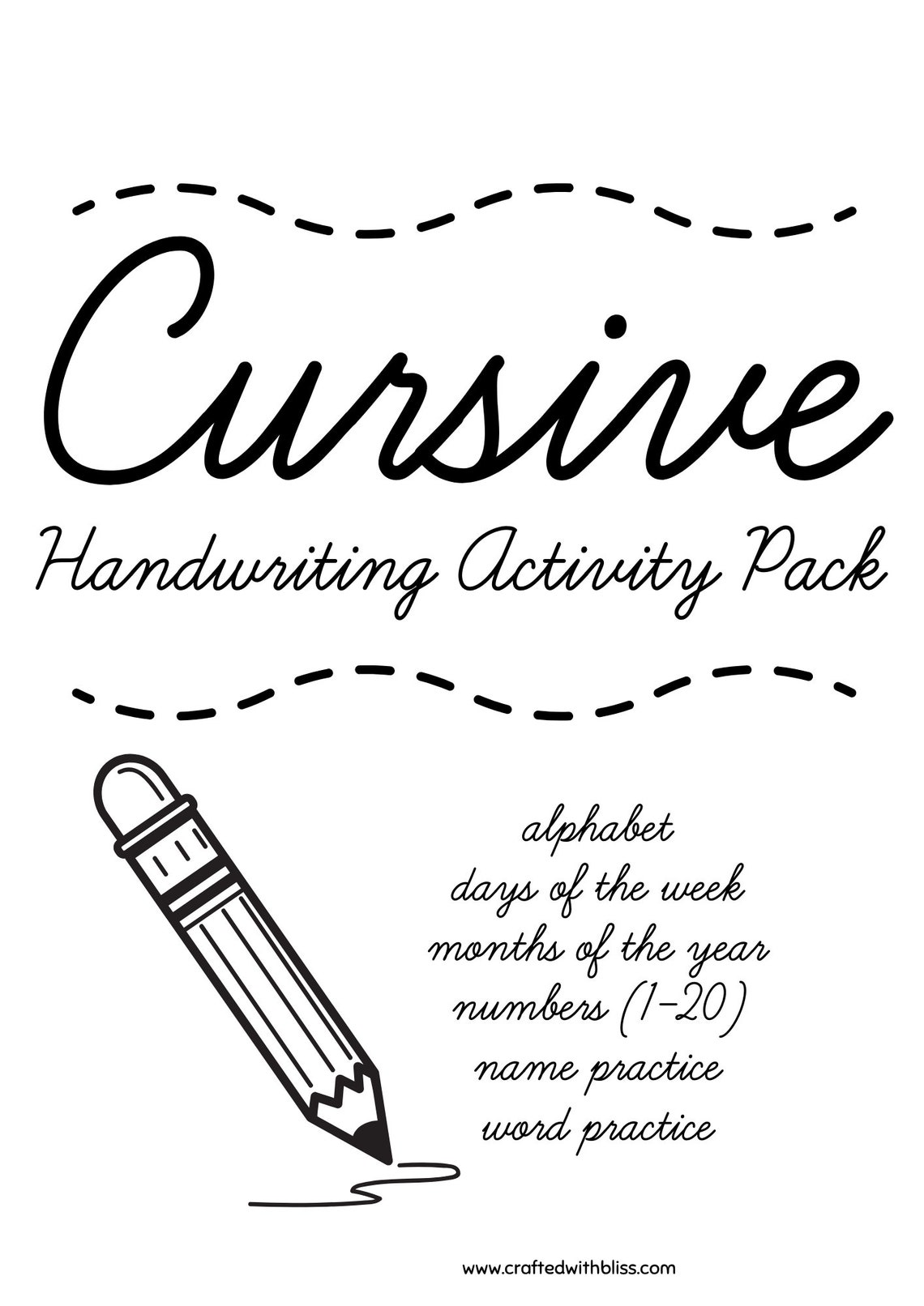 Cursive Pack Handwriting Activities - Etsy