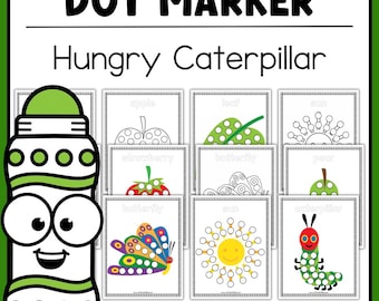 Hungry Caterpillar Dot Marker Printable
