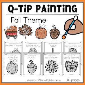 Q-Tip Painting - Fall Craft