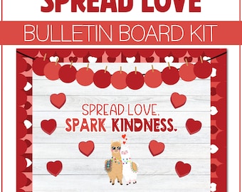 Valentine's Day Bulletin Board Kit Door Classroom Decor February Bulletin Decoration Kindness Theme Preschool Kindergarten Elementary