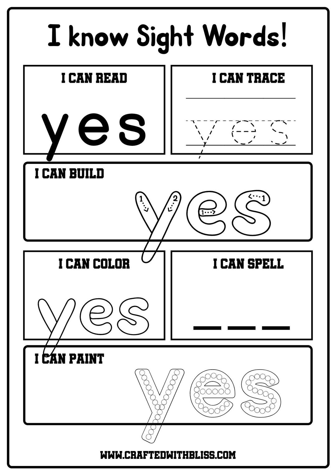 53 Pages Dolch Sight Words Kindergarten Sight Word Etsy