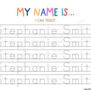 editable name writing worksheet tracing sheetscustom kid