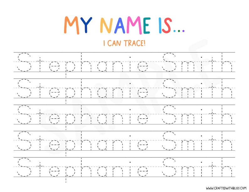 editable name writing worksheet tracing sheetscustom kid