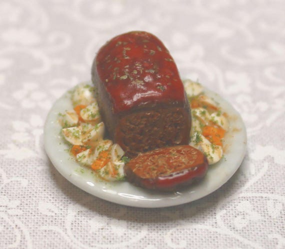 New! Small Meatloaf, 1:12 Scale, One-inch Scale Model of a