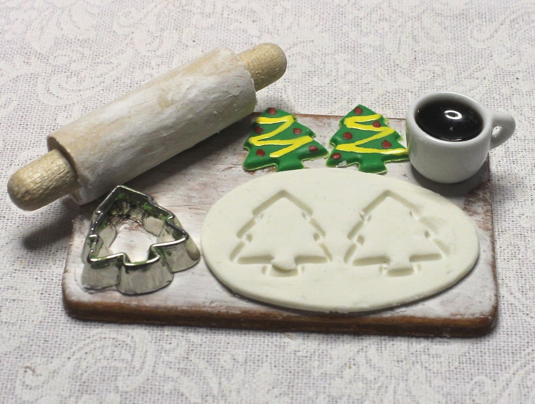 Christmas Cookies Prep Board; 1:12; One-inch Scale; Handmade; Realistic ...