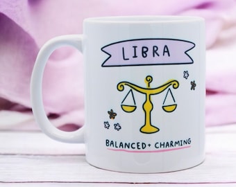 LIBRA Affirmation Mug | Zodiac Gift | Zodiac Mug | LibraGift | Star Sign Gift | Horoscope | Libra Birthday Gift