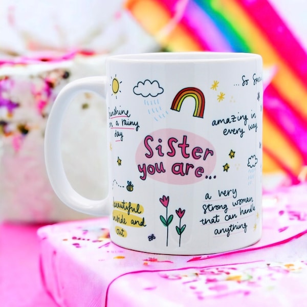 SOEUR vous êtes… Mug. Cadeau pour soeur, cadeau d'anniversaire pour soeur, anniversaire de soeur, tasse de soeur, cadeau de Noël de soeur