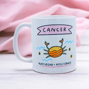 CANCER Affirmation Mug | Zodiac Gift | Zodiac Mug | Cancer Star sign Gift | Cancer Horoscope | Cancer Birthday Gift