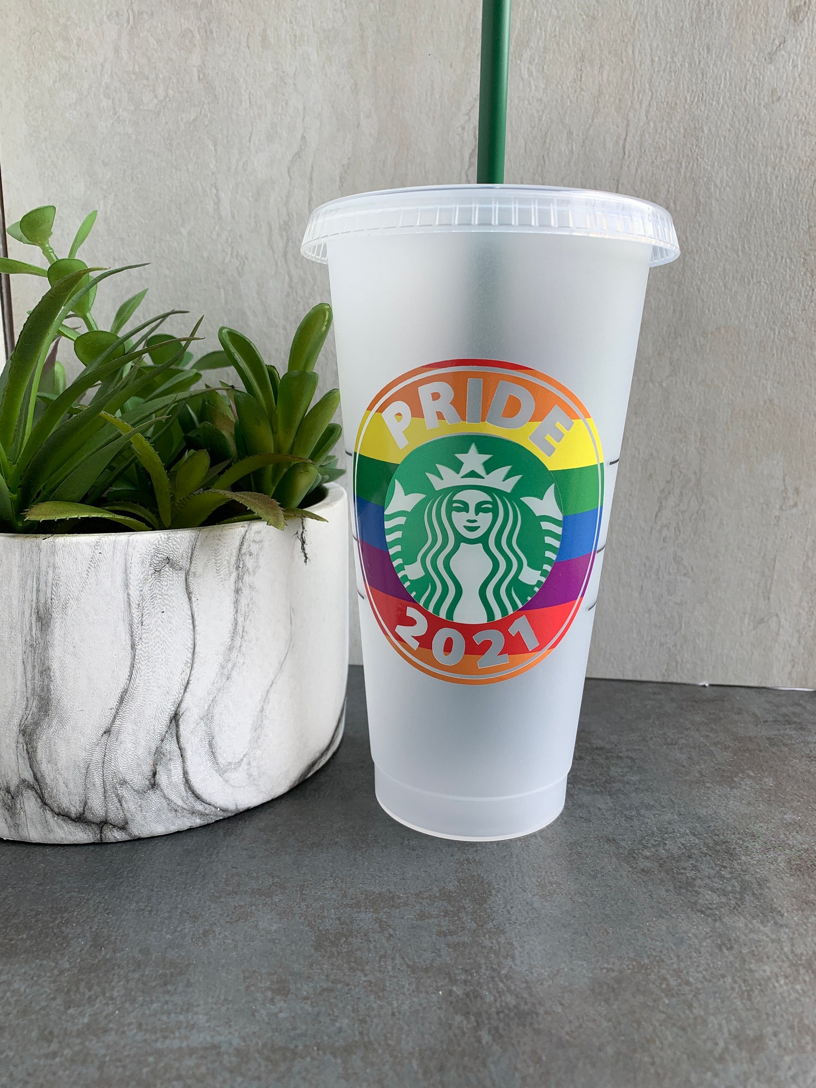 Starbucks PRIDE 2021 Reusable Cold Cup Starbucks Gay PRIDE Etsy