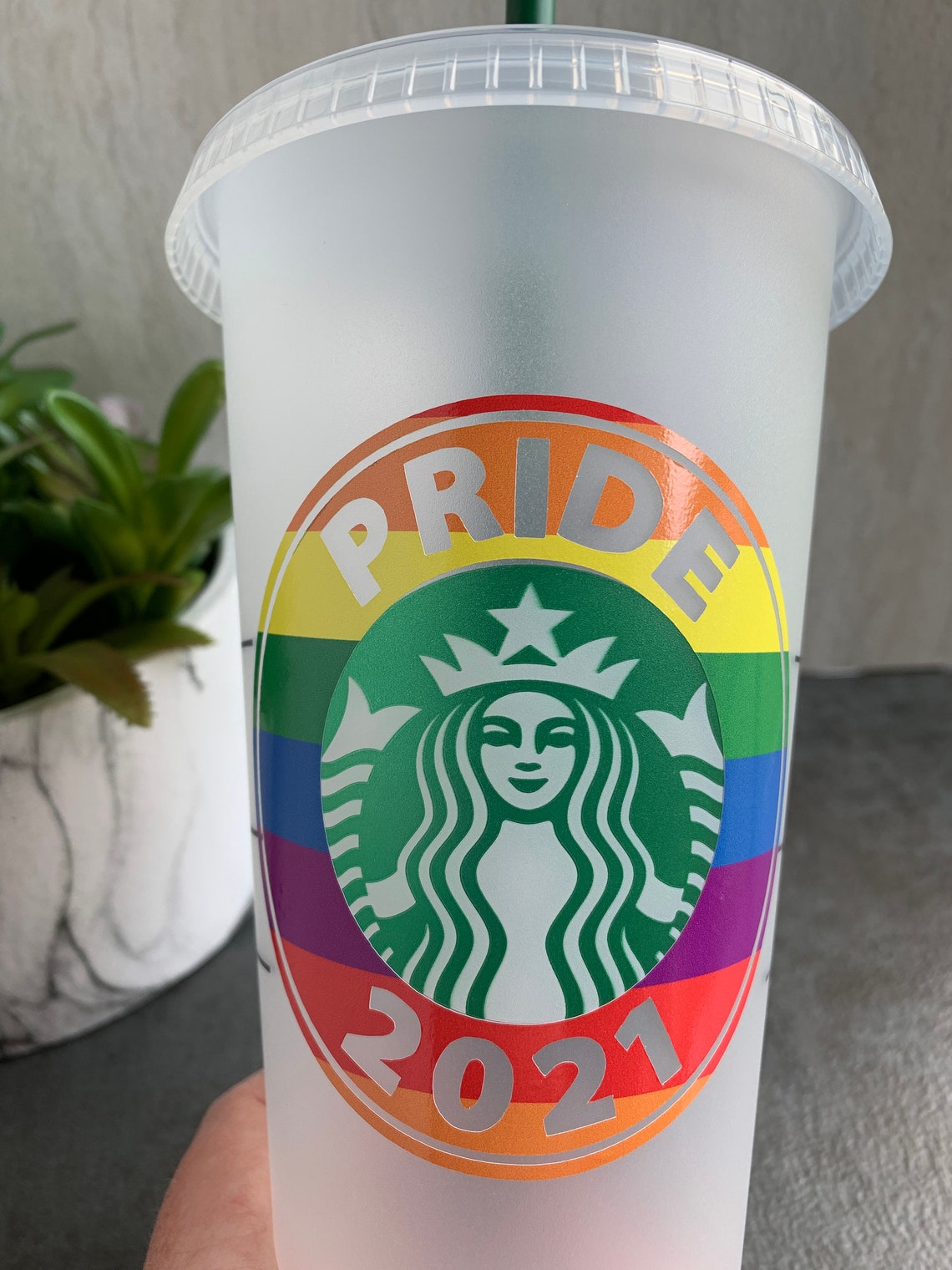 Starbucks PRIDE 2022 Reusable Cold Cup Starbucks Gay PRIDE Etsy