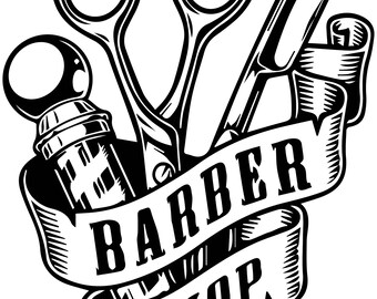barbershop logo etsy barbershop logo etsy