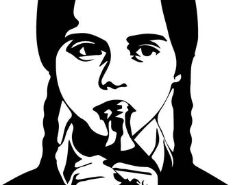 Download 20+ Wednesday Addams Svg Free Pics Free SVG files | Silhouette and Cricut Cutting Files