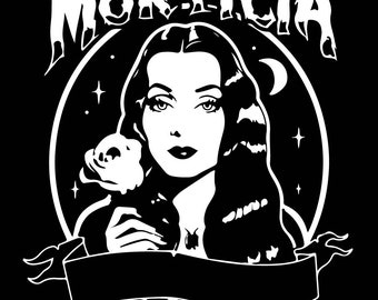 Morticia silhouette | Etsy