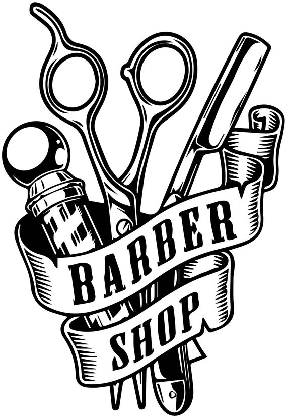 Barbershop Logo Svg Barber Logo Svg Hair Stylist Logo Svg Barber Svg ...